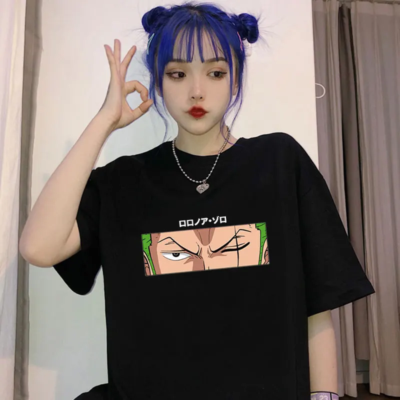

Kawaii Japanese Anime One Piece T Shirt Women Funny Cartoon Summer Tops T-shirt Harajuku Graphic Tees Unisex Tshirt Female