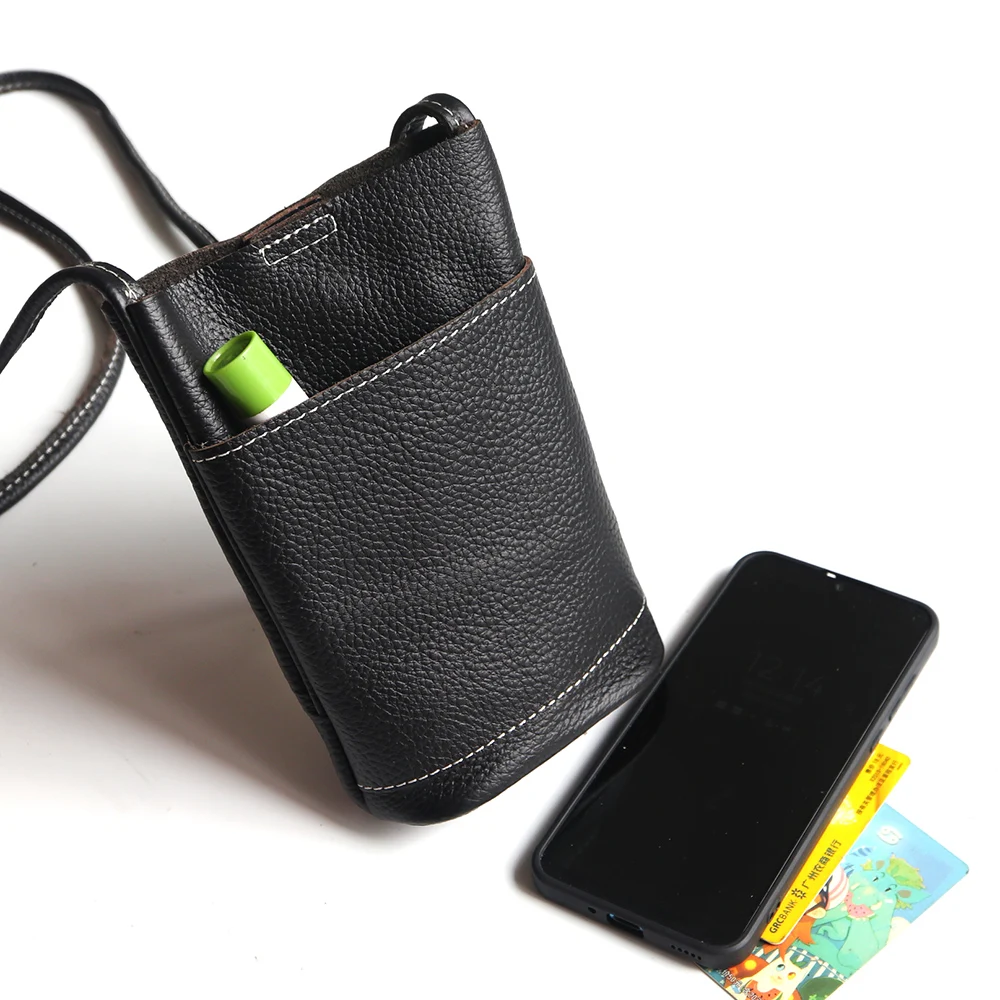 Женская сумка для телефона из воловьей кожи с персонализированными буквами