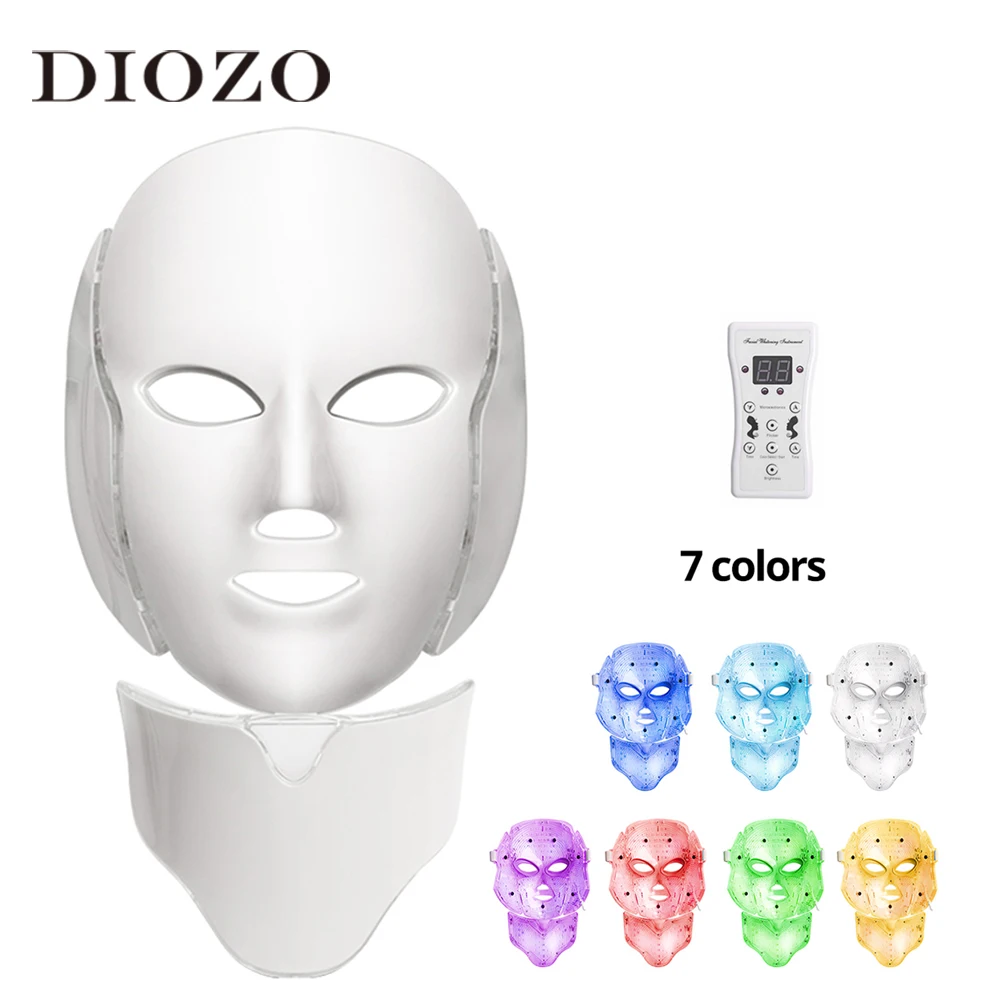 7 Colors LED Light Therapy Facial Mask Photon Anti-Aging Anti Wrinkle Rejuvenation Wireless Face Mask Skin Care Beatuy Devices
