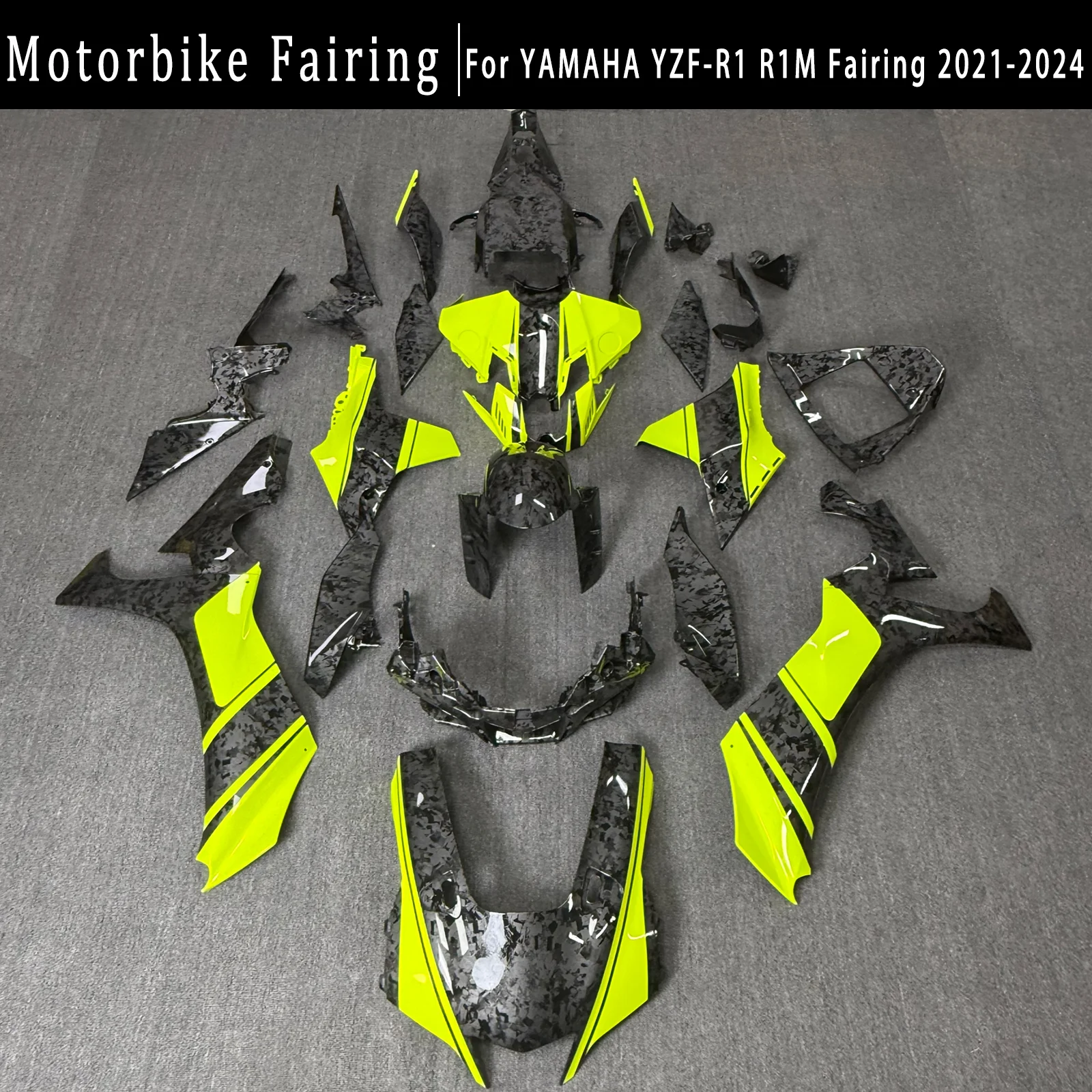 Фото Комплект пластиковых обтекателей для мотоцикла YAMAHA YZFR1 2020-2024, полный набор, неоригинальный комплект обшивки кузова №1