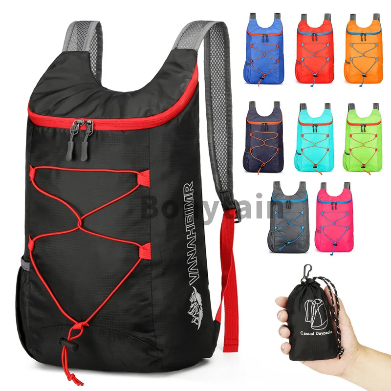 

Outdoor Packable Ultralight Backpack Large-capacity Foldable Backpack Anti-splash Travel Hiking Daypack Sports Bag for Men Women