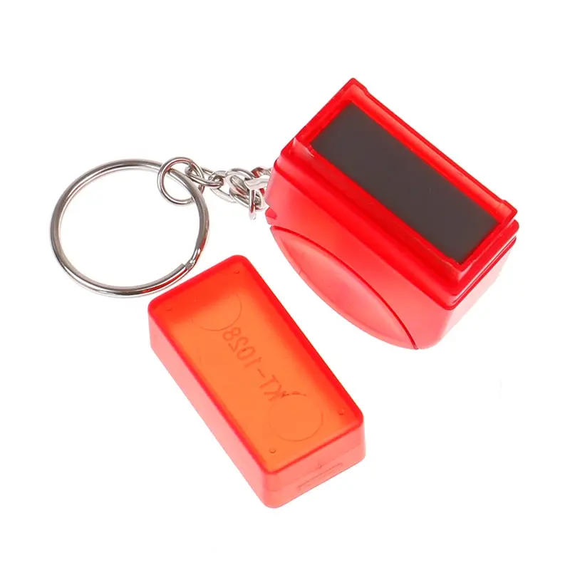 

KT1028 Keychain Name Stamp Signature rubber Flash stamp self inking Registered