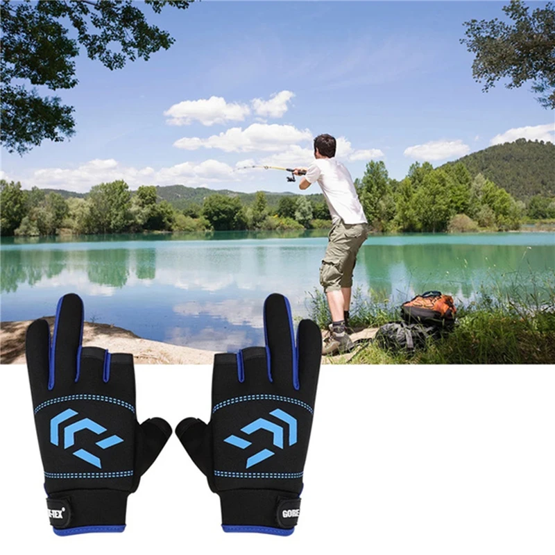 Зимние перчатки для рыбалки теплые влагоотводящие Нескользящие импортные из