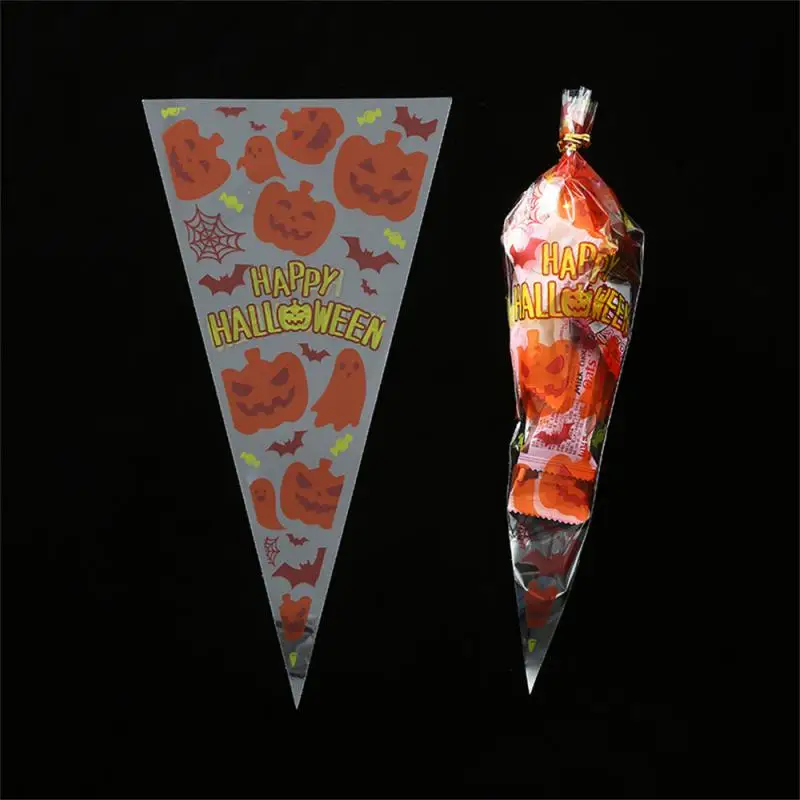 

Мешок для печенья, прочный пакет для Хэллоуина, снэков, необычный Горячий Резак, украшения для Хэллоуина, конусные пакеты для конфет, должен иметь красивый полипропиленовый пакет