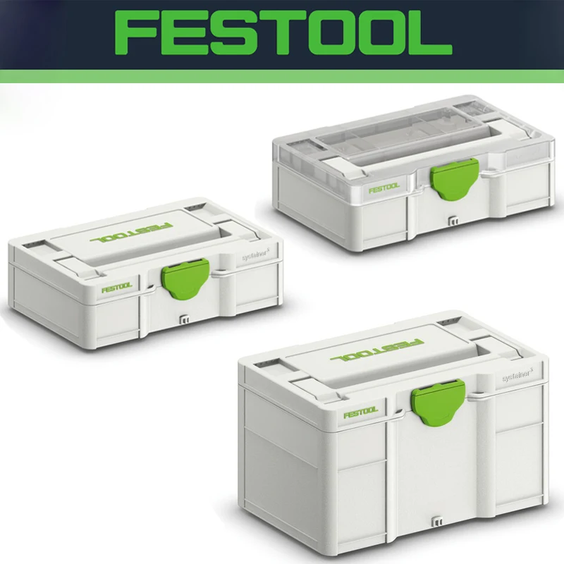 Фото FESTOOL 577808 SYS3 S 76, ящик для хранения инструментов, портативная пластиковая перегородка высокой твердости, ящик для инструментов «сделай сам», 577817 577818 №1