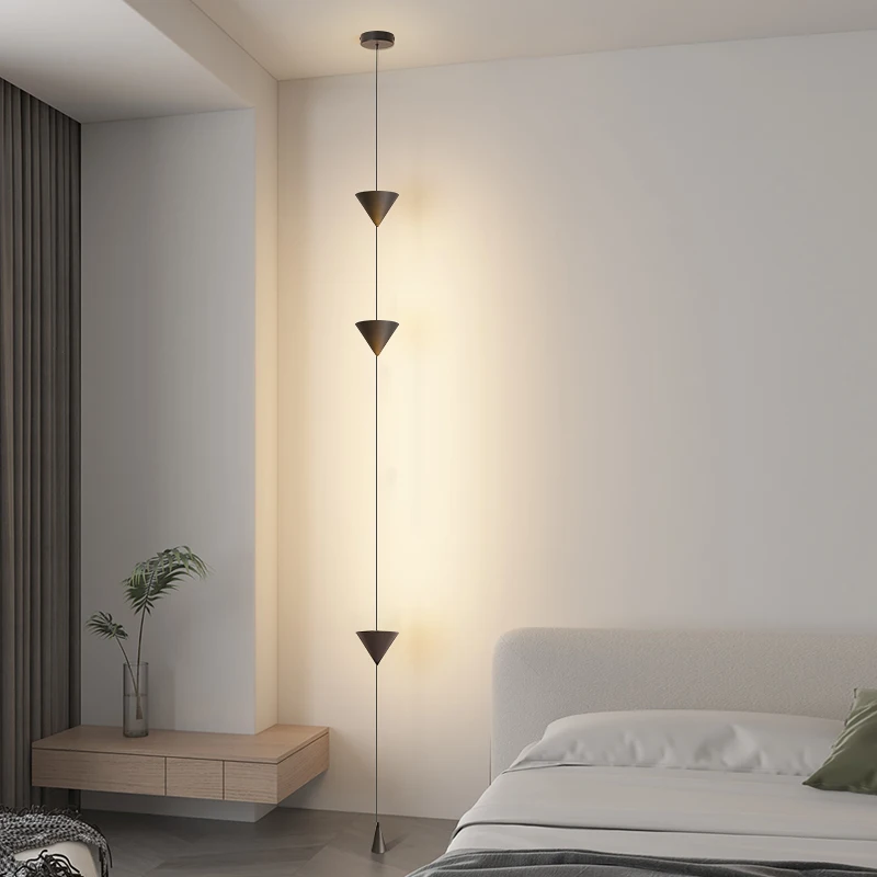 

Floor lamp living room sofa background wall decoration atmosphere lamp creative minimalist bedroom bedside small chandelier