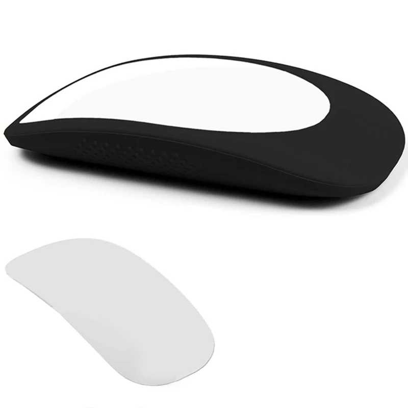 

Elastic Dust Cover Sleeve for Apple Magic Mouse 1 & 2, Anti-Scratch Silicone Protective Cover(Black)