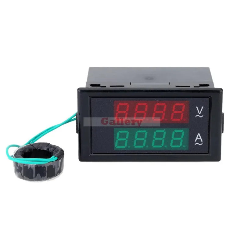 

Ac Digital Ammeter Voltmeter Dual Lcd Panel Amp Volt Current Meter 100a 80-300v W Rear Cover Testers Voltage Digital Ammeter