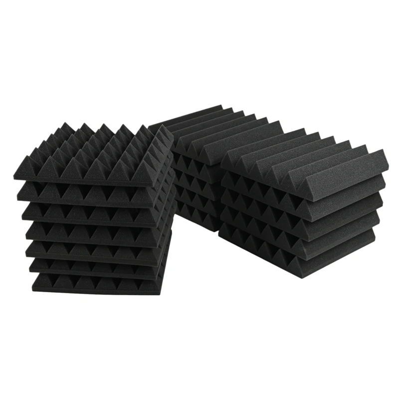 

Acoustic Foam Panels 2X12X12 Inch Acoustic Foam Panel,Studio Wedge Tiles,Sound Panels Wedge Soundproof Insulation Foam