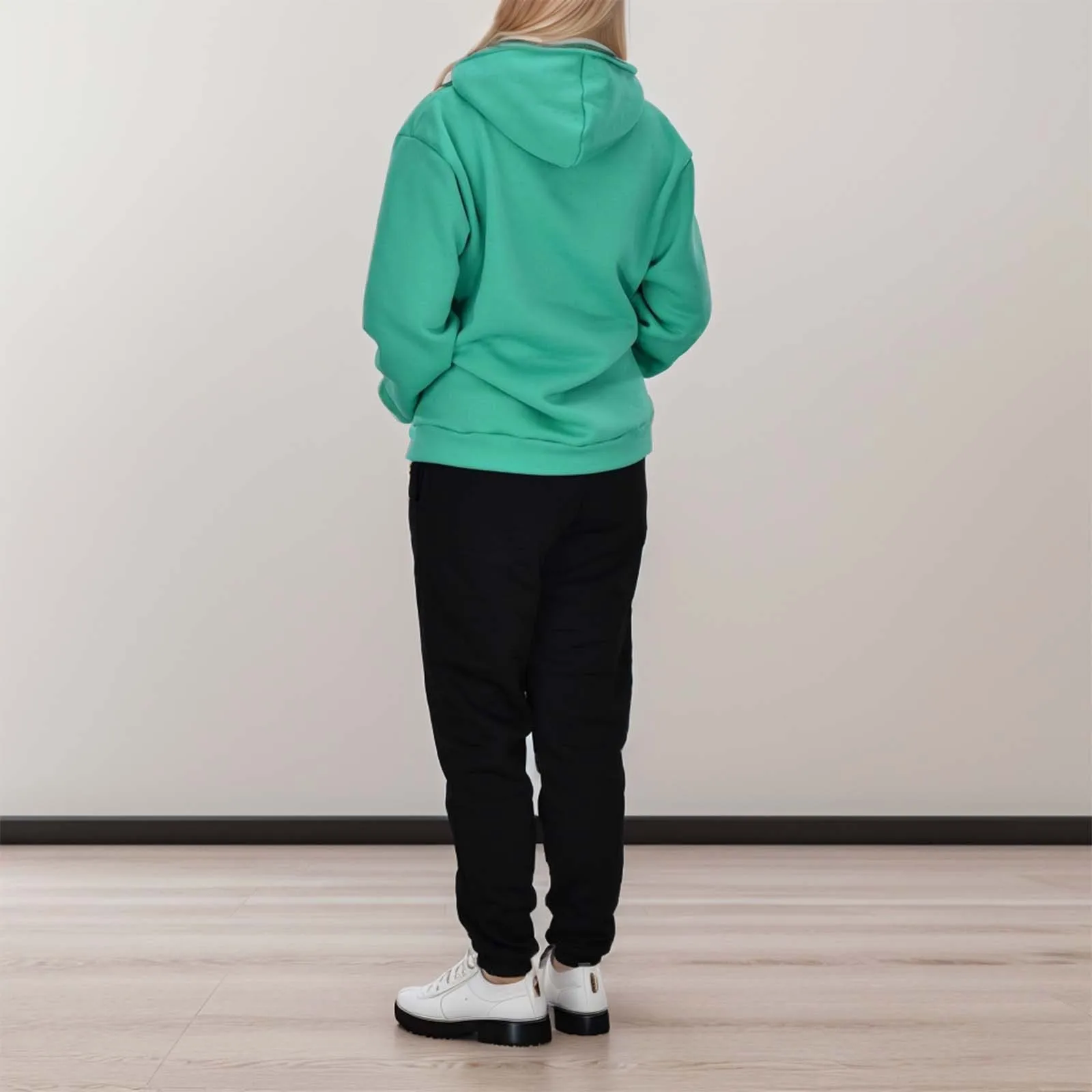 Женский спортивный костюм толстовка с капюшоном и длинные штаны уютная флисовая