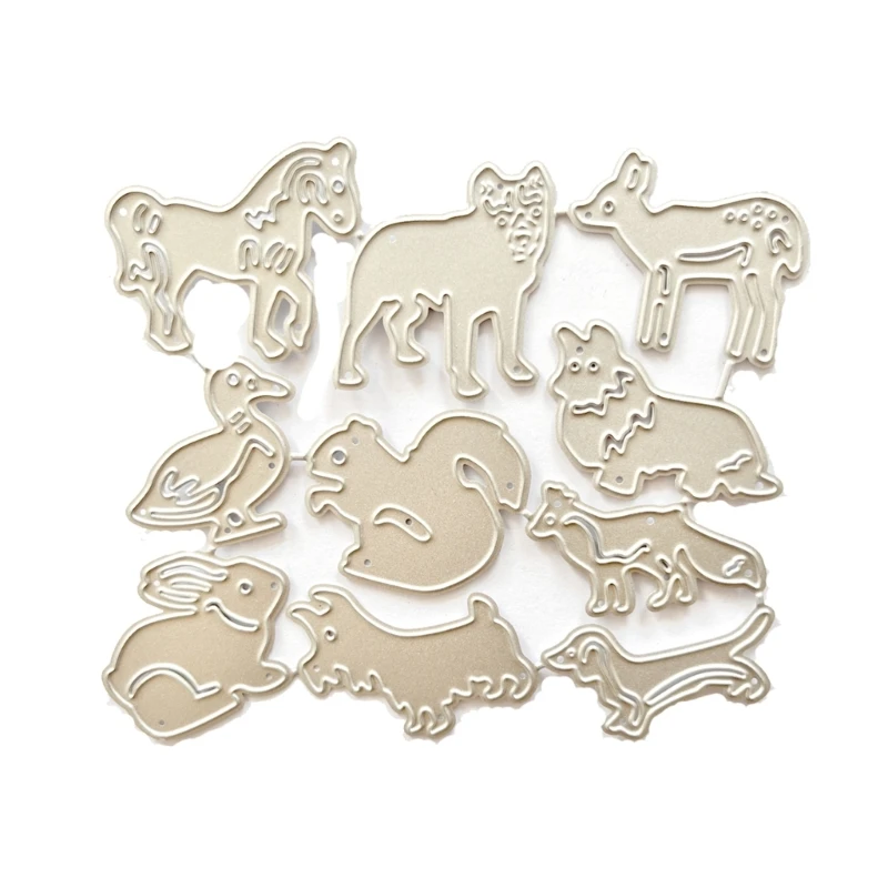 

Металлические высечки животные высечки трафареты DIY вырезать шаблон для скрапбукинга