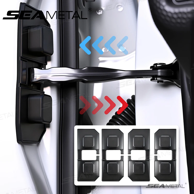 SEAMETAL Car Door Shockproof Cushion Waterproof Silicone Shock Absorber Reduce Noise Universal Self-Adhesive Protective Cover
