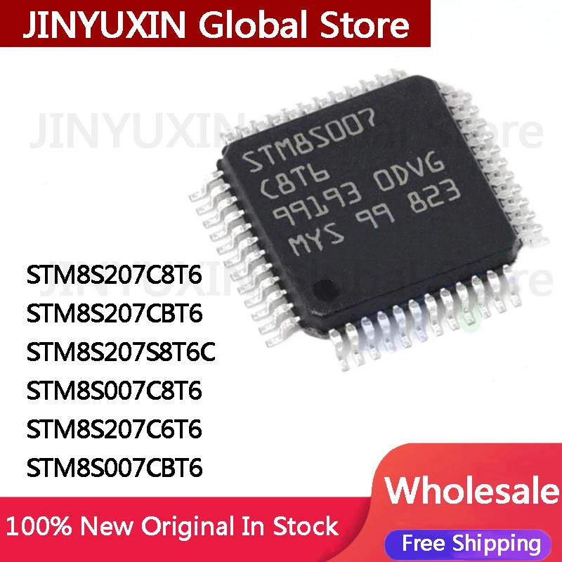 Новый STM8S207C8T6 STM8S207CBT6 STM8S207S8T6C STM8S007C8T6 STM8S207C6T6 STM8S007CBT6 LQFP IC в наличии оптом