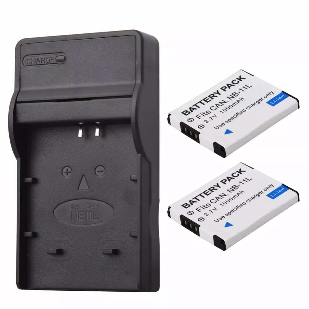 

NEW 1000mAh NB-11L NB 11L NB11L NB-11LH Battery + Charger For Canon A2600 A3500 A4000IS IXUS 125 132 140 240 245 265 155 HS Bate