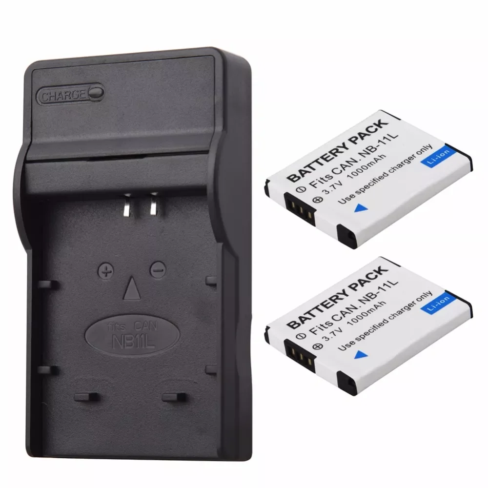 NEW 1000mAh NB-11L NB 11L NB11L NB-11LH Battery + Charger For Canon A2600 A3500 A4000IS IXUS 125 132 140 240 245 265 155 HS Bate