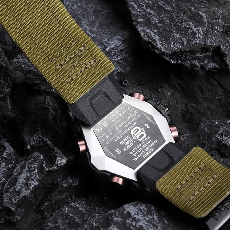 Фото GWG-B1000 для Casio G-SHOCK GWG-B1000 модифицированный нейлоновый мужской ремешок для часов 3-го поколения с мягким дышащим регулируемым ремешком №3