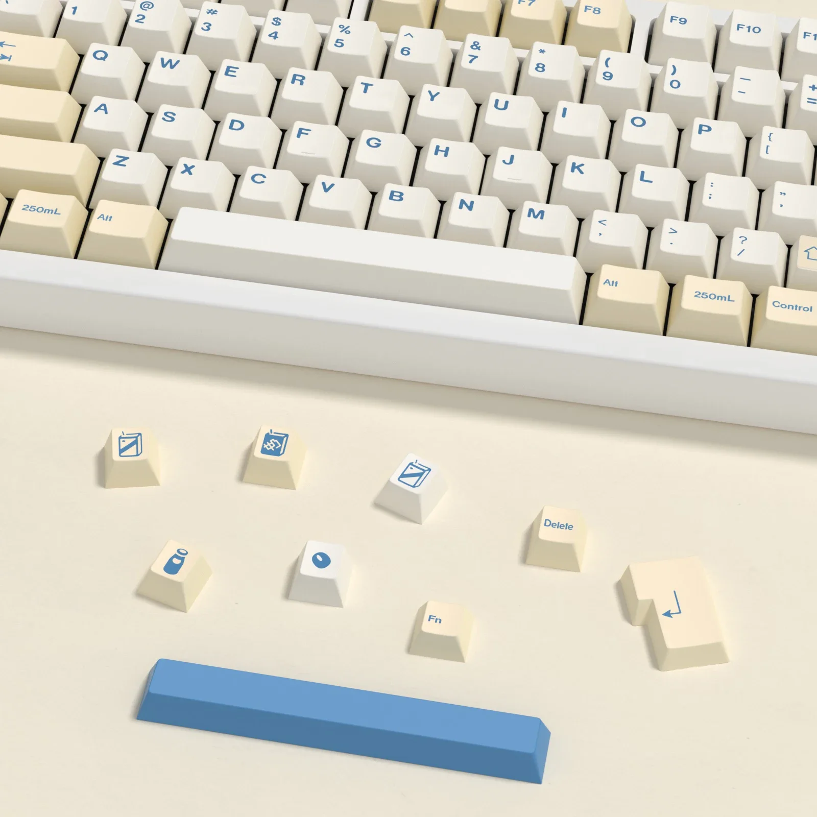 KBDiy 145 клавиш/набор GMK колпачки для механической клавиатуры Cherry Profile Soymilk Keycap PBT