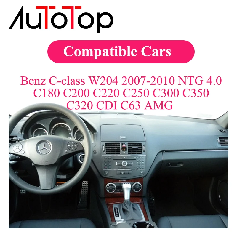 AUTOTOP Android 11 Автомобильный мультимедийный плеер GPS Радио для Mercedes Benz C Class W204 C180 C200 C63