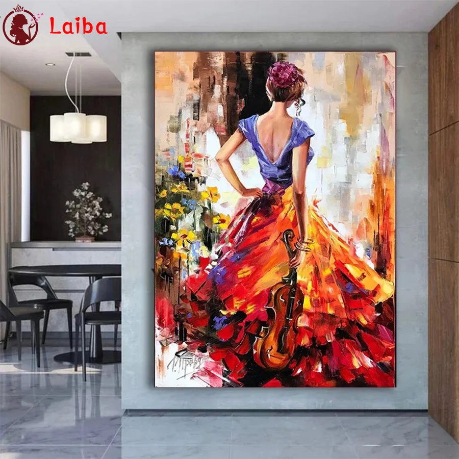 

Алмазная живопись, красивая и элегантная скрипка, Женская Вышивка крестиком, Алмазная мозаика, вышивка кристаллами, бисером, рукоделие