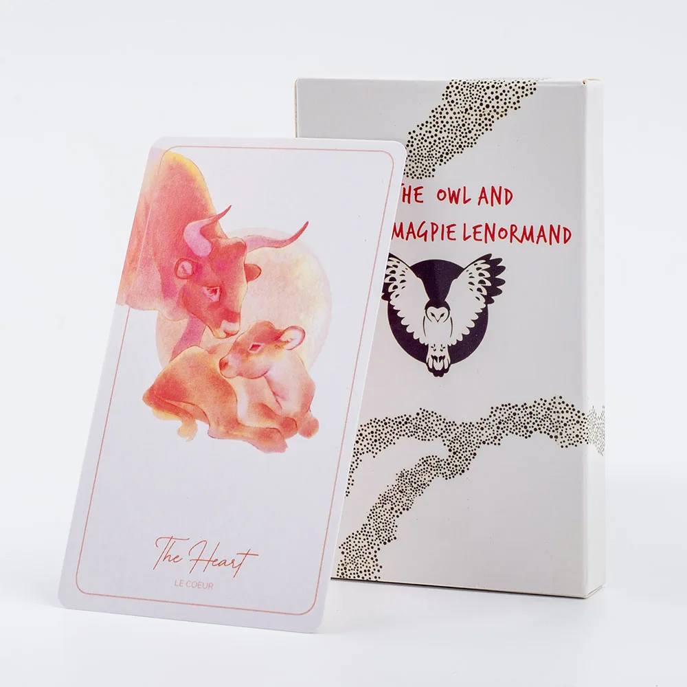 Карты с PDF-руководством Сова и волшебство Lenormand 36 карт для гадания искусство