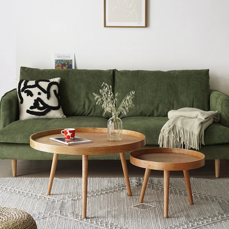 

Dreamhause Nordic real wood tea table combines Japanese small family furniture in living room