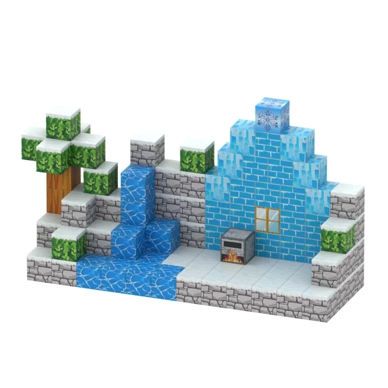 Премиум My World DIY Магнитный сборный куб Строительный строительный блок Игрушки