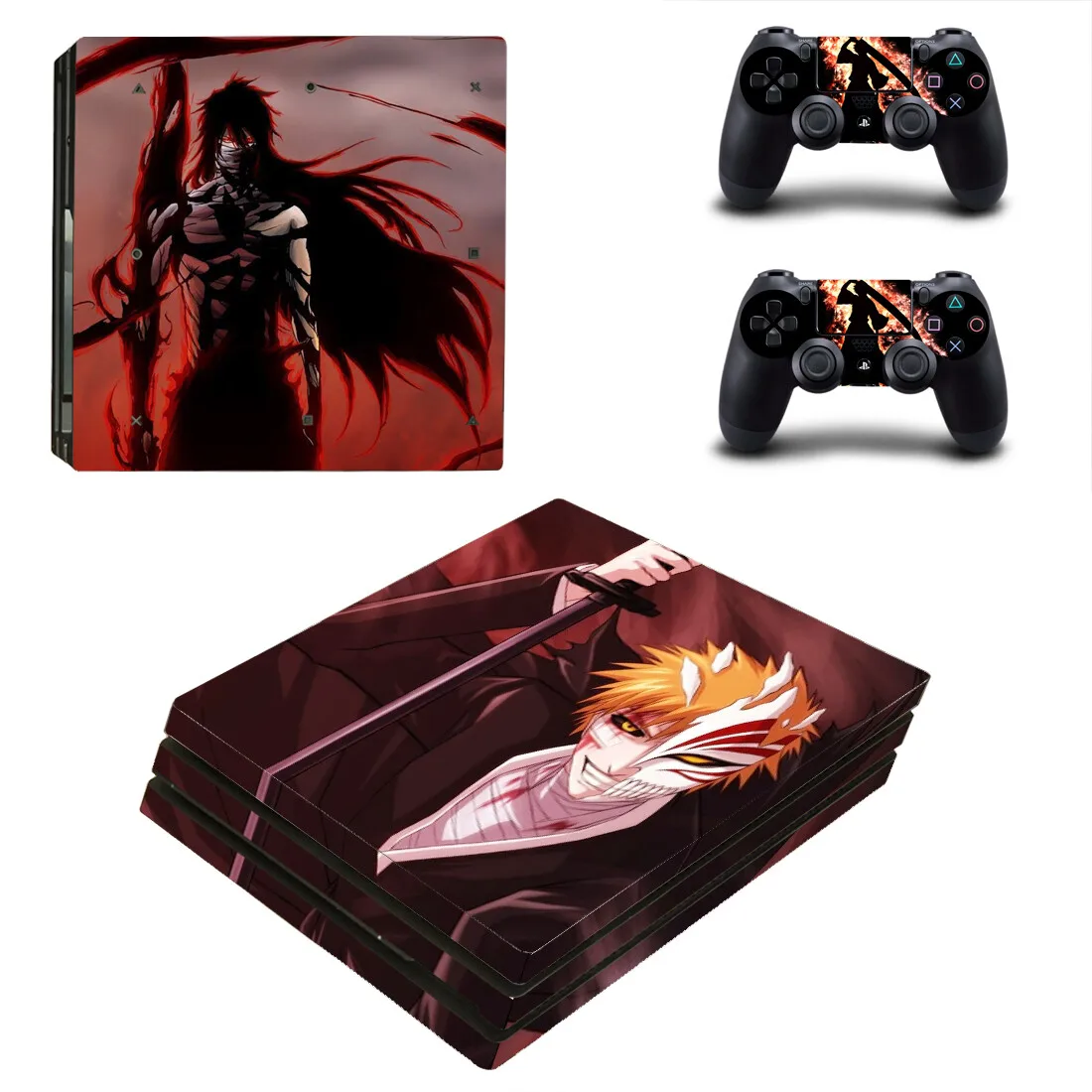 Anime Bleach PS4 Pro Skin Sticker Decals Cover For PlayStation 4 PS4 Pro Console & Controller Skins Vinyl