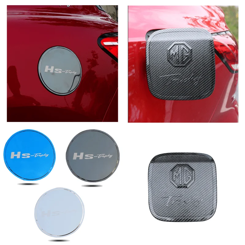

High-end Car Styling For MG HS Trophy Emblem MG6 MGHS Car Fuel Tank Cap Sticker Carbon Fiber Auto Tank Cover Decal Decoration