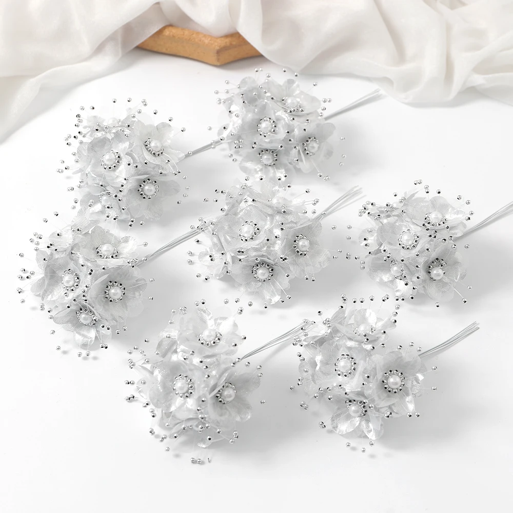 

Искусственные розы из шелка, 6 шт., 12 см