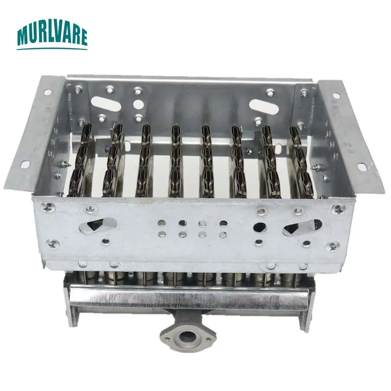 

NG и горелка для сжиженного газа, фланцевый интерфейс котла для паровой печи, 8-рядная сборка рядовой горелки из нержавеющей стали с крышкой