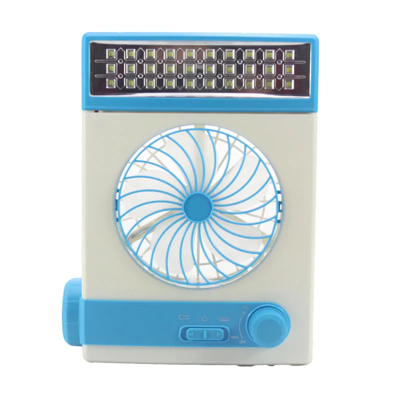 

Multifunctional Electric Fan Desk Lamp Mini Student Dormitory Small Fan Solar Charging Fan Outdoor Camping Lamp Portable