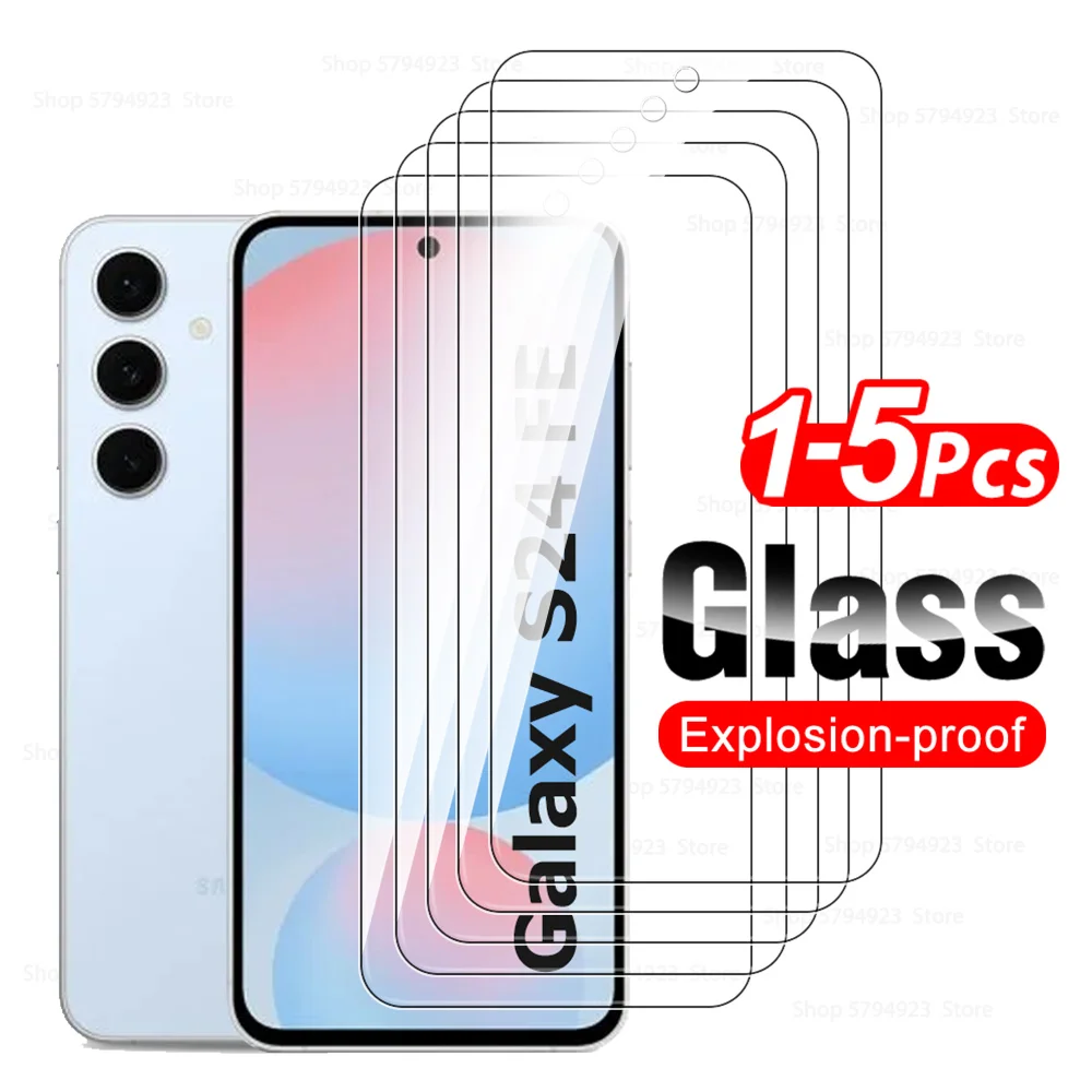 1-5 шт. защитное стекло с полным покрытием для Samsung Galaxy S24 FE 5G защитная пленка из