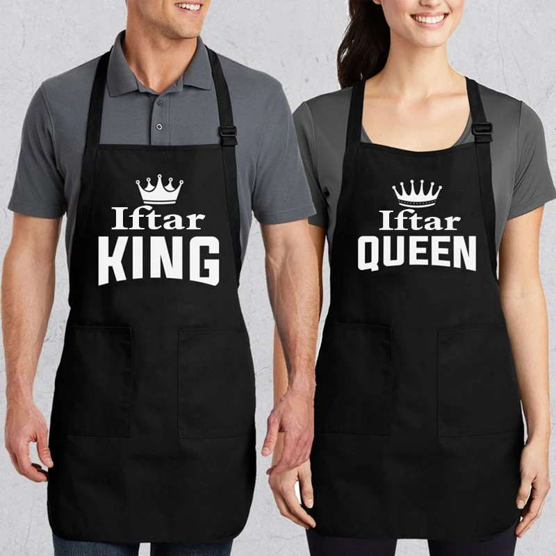 

Фартук Iftar с надписью «Queen king» и надписью «happy Eid»
