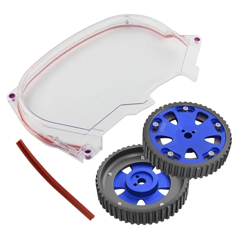 

Прозрачная крышка ремня ГРМ + для Mitsubishi Lancer EVO IV 96-98 V 98-99 VI 99-01 VII 01-03 VIII 03-05 4G63T Cam Pulleys