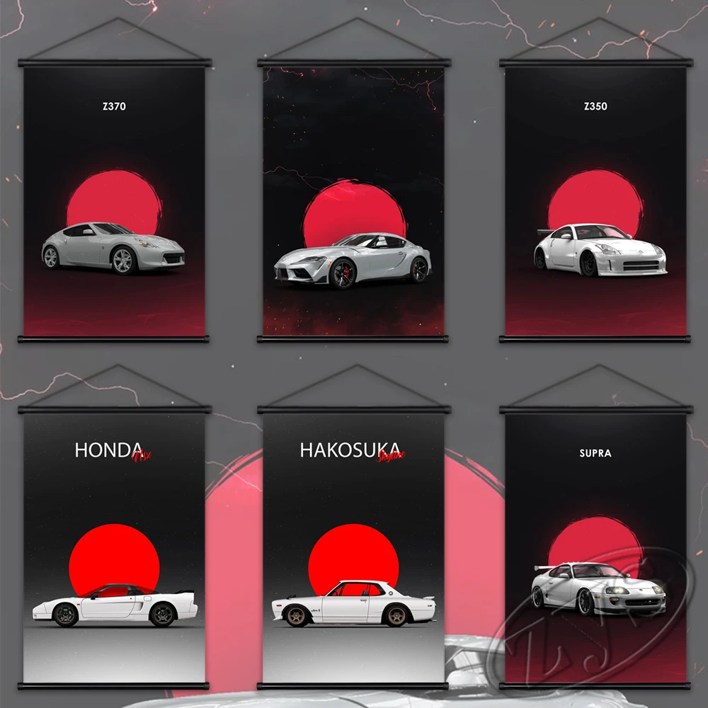 

Vehicle Poster Art Super Car Hanging Scrolls Mural GT86 Canvas Painting Wall Picture Living Room Child Bedroom Home Decoration
