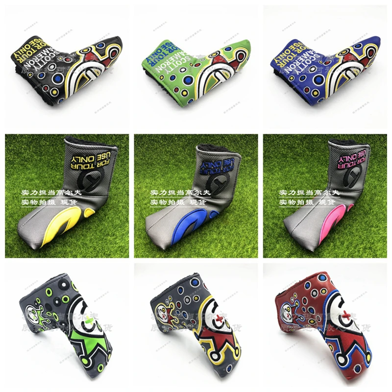 

golf putter clown joker cover PUTTER HEADCOVER Johnny jackpot blade putter headcovers Letter T circle T