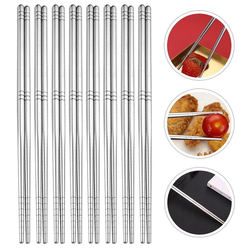 

Chopsticks Chopstick Metal Chop Ramen Sticks Stainless Steel Toddler Practice Stick Snack Training Kids Dinner Accessories