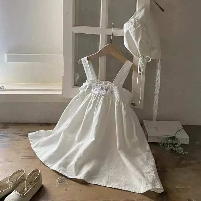 

White Girls Strap Dress
