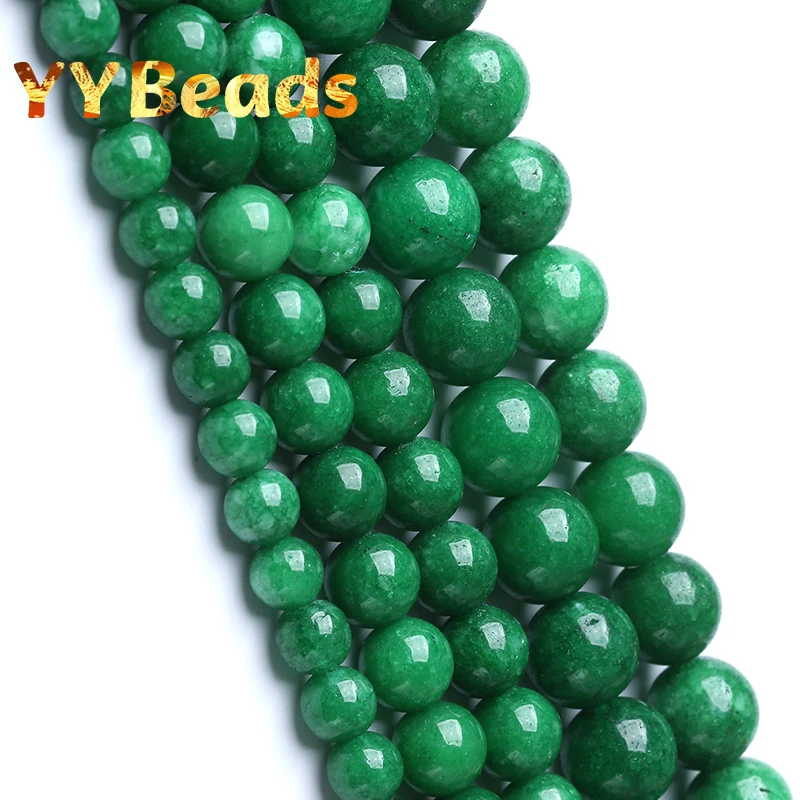 

Natural Chinese Green Jades Beads Stone Round Loose Spacer Beads For Jewelry Making Diy Charms Bracelets Necklace 4 6 8 10 12mm