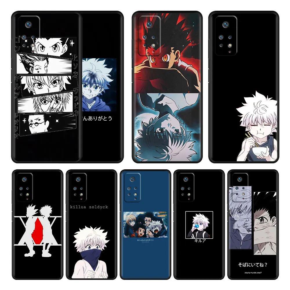 

Phone Funda Case Anime Hunter x Hunter Black Style For Xiaomi Redmi Note 10 Pro 9A 9C 9S 8 8T 11 9T K40 9 K40s 11S 5G 11T
