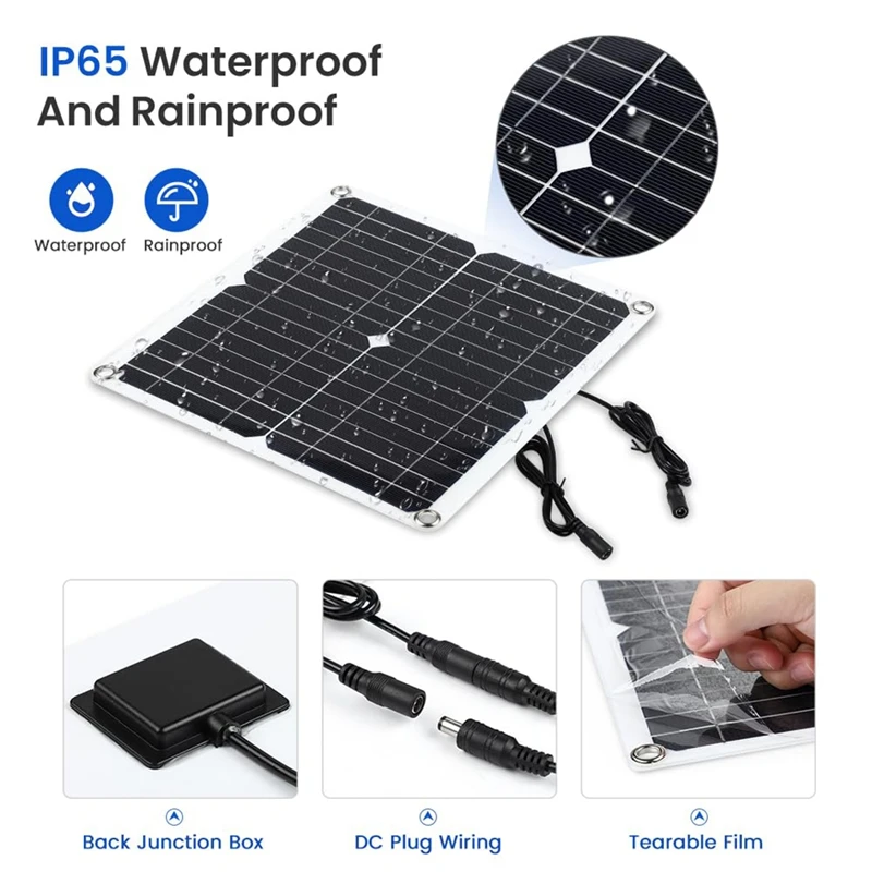 Вентилятор на солнечной батарее вентилятор с панелью 12 Вт устойчивый к