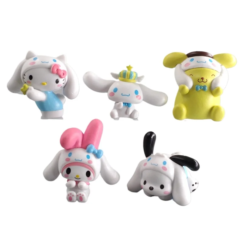 Фото Набор из 5 милых аниме-патчей с персонажами Pachacco, My Melody, Cinnamoroll: декоративные нашивки для рукоделия, подарок на день рождения №5