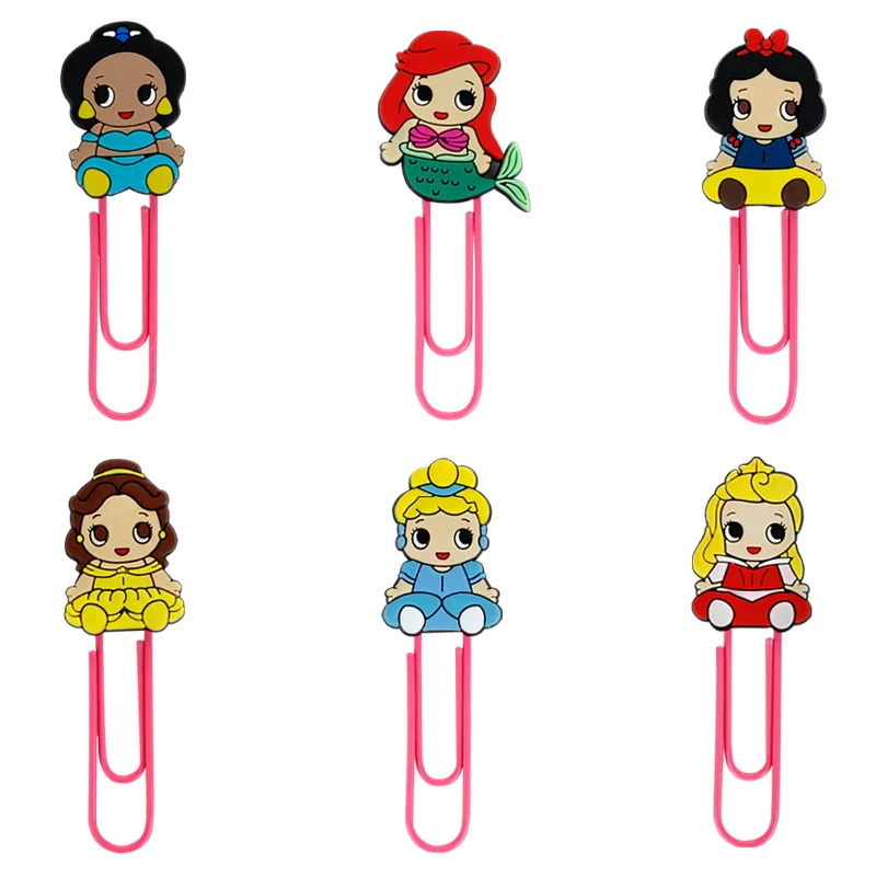 

Disney Beautiful Snow White Princess Style Clip Bookmark High Quality Metal Students Bookmark Office Supplies