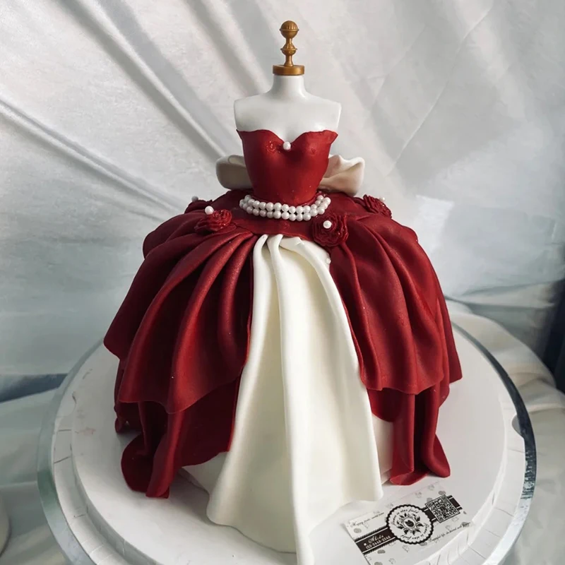 

1pc Retro Hangers Wedding Cake Decor Wedding Dress Mannequins Hanger DIY Fondant Styling Tools Girls Birthday Party Cake Topper