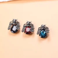 2022 ruby amethyst classic exaggerated insect brooch crystal brooch fashion men and women banquet gift jewelry