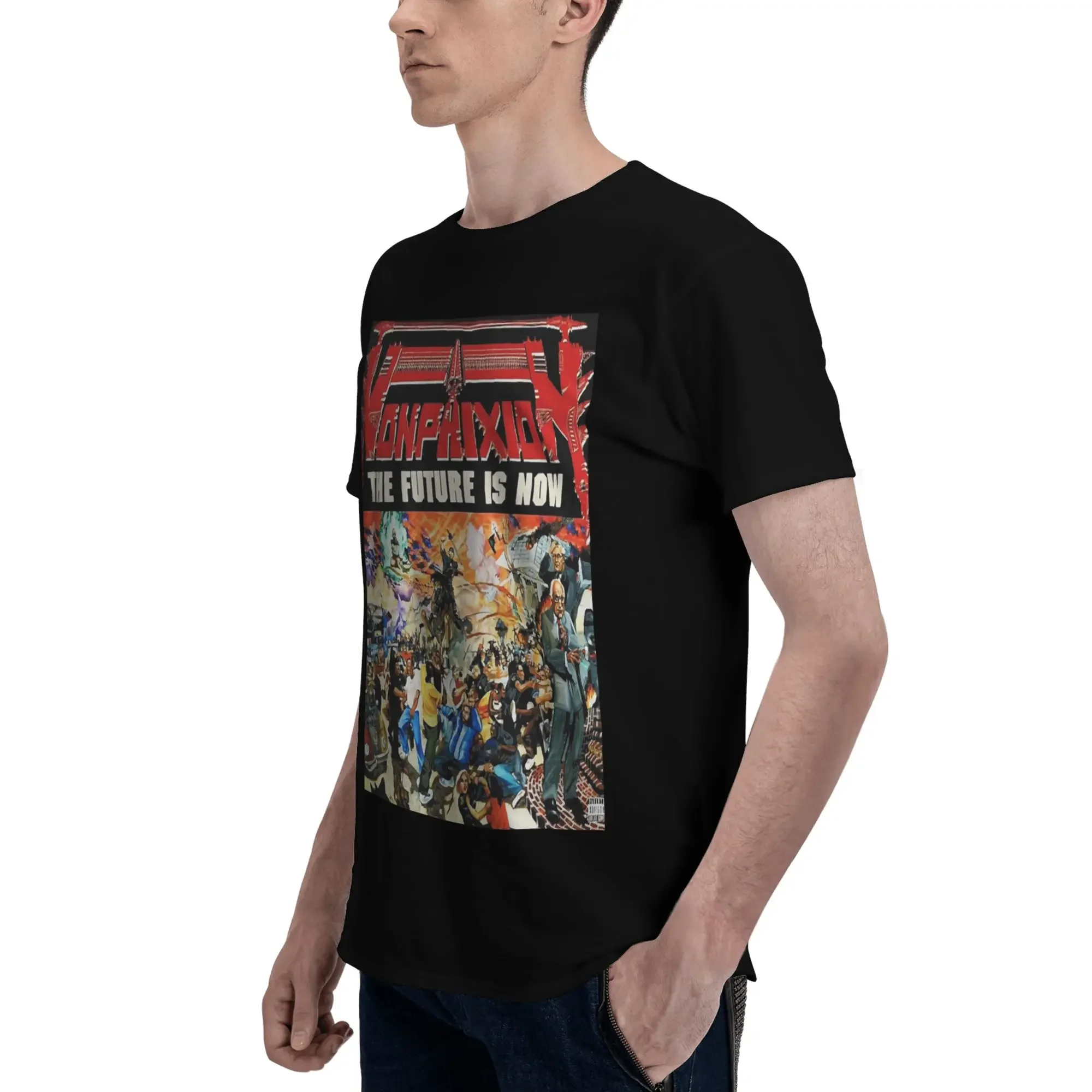 Non Phixion футболка из 100% хлопка, мужские модные футболки, мужские футболки с круглым вырезом и коротким рукавом, S-6XL (art.: 3920d41ef5e27) - 3920d41ef5e27