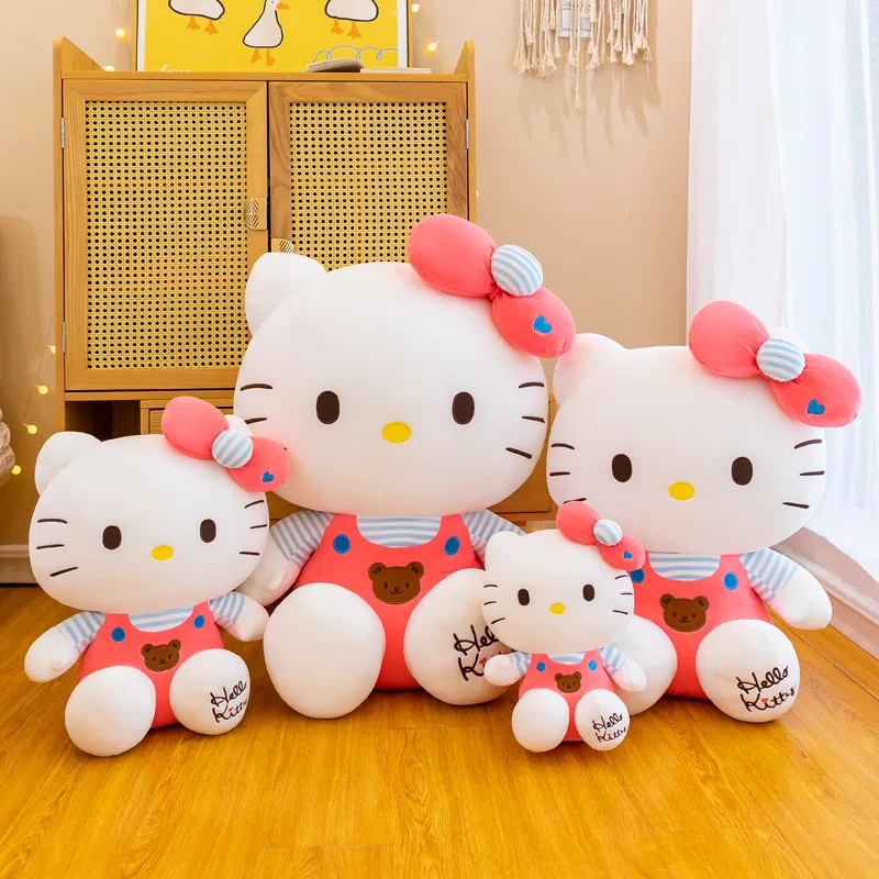 

45 см Hello Kitty Sanrio Kawaii Мультфильм Cutehug сердце ангел КТ Кот плюшевые куклы аниме плюшевые игрушки для девочек подарок на день рождения