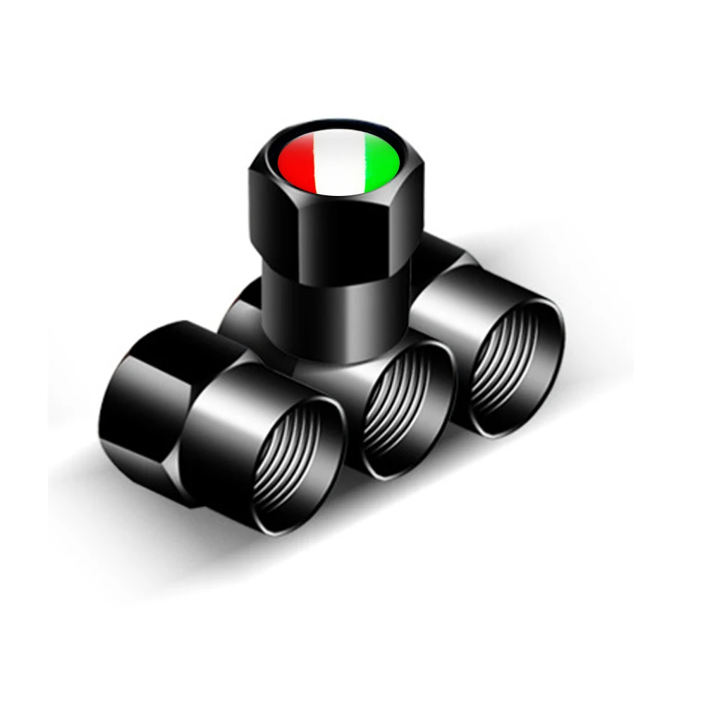 4 шт./лот флаг Италии для FIAT IEVCO DACIA колпачки штока воздушного клапана автомобиля