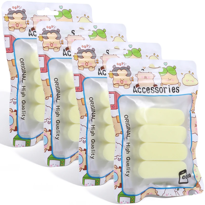 Makeup Sponge Rice Cake Shape Latex Blender Sponge Makeup Sponge Set For Foundation Concealer Powder Makeup Tools