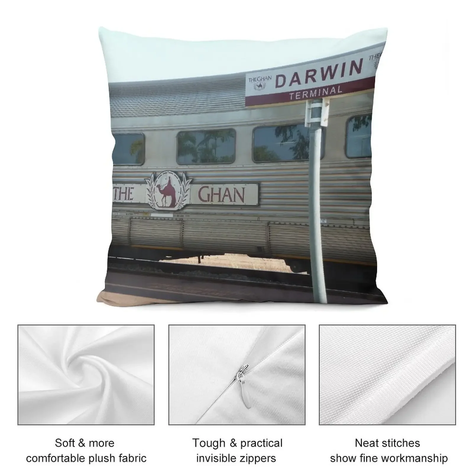 Декоративная подушка The Ghan at Darwin Station для дивана декоративные подушки роскошного